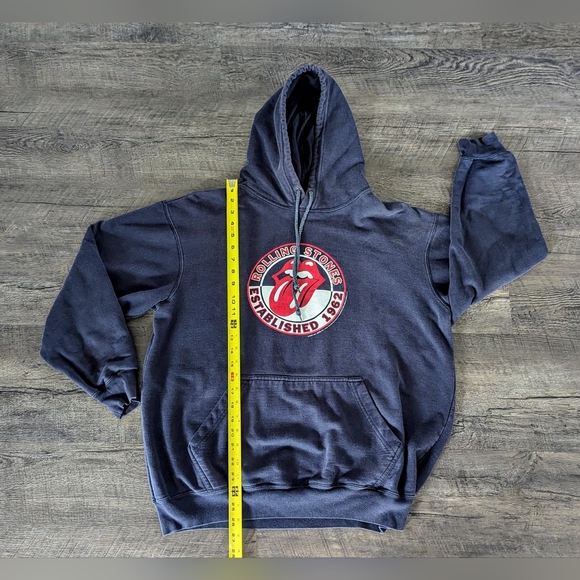 Rolling Stones Hoodie Mens Official Logo 2005 Rock Music Pullover Y2K Size M - Picture 8 of 9